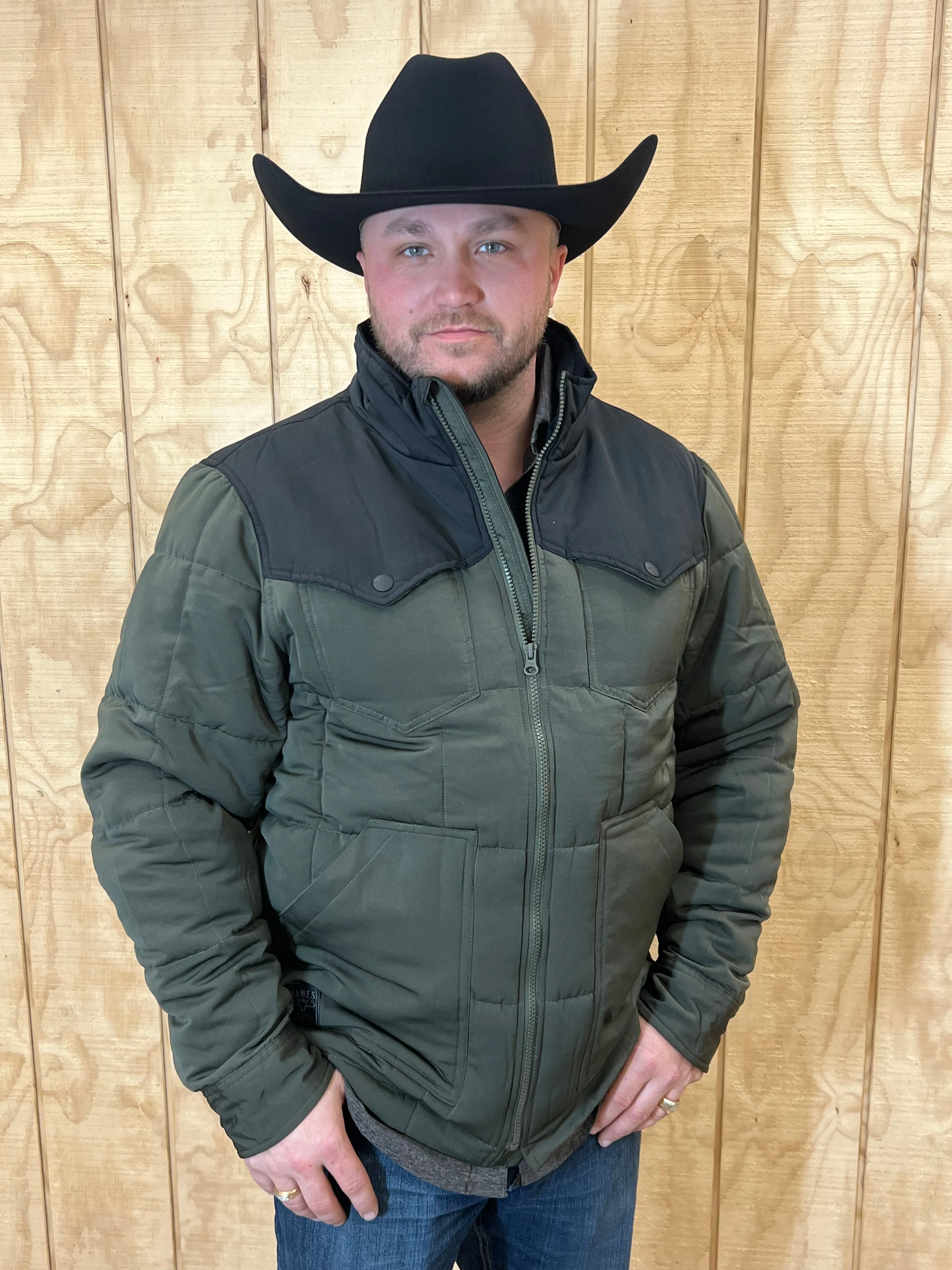 Black/Army Green Colt Jacket for Men by Kimes Ranch